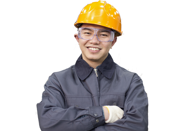 作業服の男性